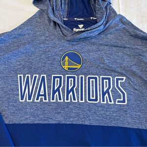 Warriors!! Fanatics Heathered Blue Hoodie Men’s XL NWOT Super soft!